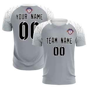 Ensembles d'entraînement de football classiques en argent personnalisés pour adultes/enfants - Product Image 1