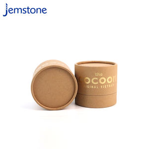 Tube d'emballage en papier kraft avec couvercle avec logo imprimé personnalisé Chine gros - Product Image 4