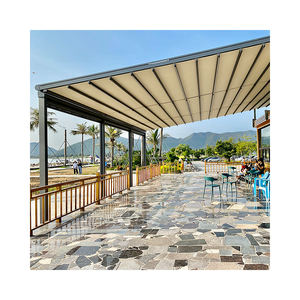 <span class=keywords><strong>Auvent</strong></span> de pergola sur mesure, imperméable, en tissu enduit de PVC, fabriqué sur mesure, faible entretien, pour patio et jardin - Product Image 2