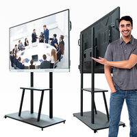 55 inch touchscreen smartboard AI interactief plat digitaal display whiteboard voor onderwijs en educatie in scholen