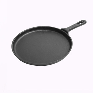 กระทะเหล็กหล่อทรงกลม ด้ามจับเดี่ยว ทนทาน สำหรับทำอาหารกลางแจ้ง - Product Image 2