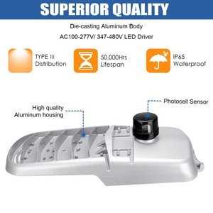 Éclairage public extérieur LED NGTlight 150W 105W 75W 20000LM IP65 pour parking, route et rue - Product Image 2
