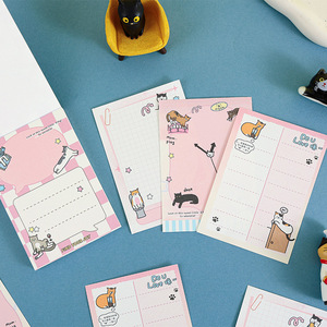 Confezione da 60 Foglietti Adesivi Serie 'Meow I Can't Say', Stile Cartoon, Note Staccabili per Diario - Product Image 3