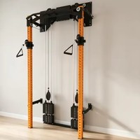 Machine de musculation multifonctionnelle à double poulie avec système de câbles et empilement de poids, accessoires complets, pour usage commercial et domestique