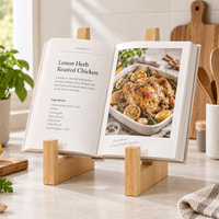 Support de livre en bambou, support de partitions, support de livre de cuisine, support de tablette pour piano, guitare, clavier, maison, cuisine, bureau, lecture, présentation