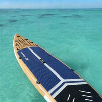 Tabla de Paddle Surf Inflable ACEHERO con Diseño de Madera, Sistema de 3 Aletas, 12'0\"x33.5\"x6\", con Soporte para Cámara de Acción, para Viajes