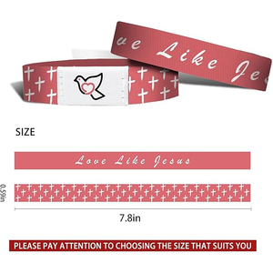 Braccialetto NFC per Preghiera Cristiana, Prezzo all'Ingrosso, Tessuto Elastico con Versetti Biblici Quotidiani - Product Image 2