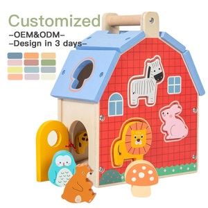 <span class=keywords><strong>Cube</strong></span> d'activités Montessori personnalisé <span class=keywords><strong>en</strong></span> <span class=keywords><strong>bois</strong></span>, formes d'animaux <span class=keywords><strong>de</strong></span> la ferme, pour l'éveil éducatif précoce et l'entraînement <span class=keywords><strong>de</strong></span> la <span class=keywords><strong>motricité</strong></span> fine des bébés - Product Image 1