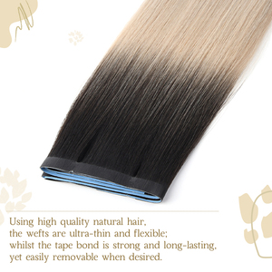 KSWIGS Nouveauté Printemps Extensions de Cheveux Humains Vierges à 100% en Tissage Invisible Effet Soie avec Bande Adhésive, Tissage PU Effet Peau Sans Déchirure, Sans Perte de Cheveux, Vente en Gros - Product Image 2