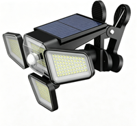 Focos Solares Integrados de Jardín con Múltiples Cabezales LED Estilo Clip 218/270/348