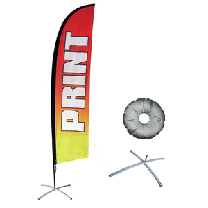 Custom Promotional Flying Banner Beach Feather Flag