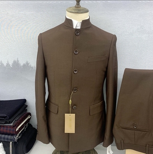 Traje Tang Nuevo <span class=keywords><strong>para</strong></span> Hombre, Tallas S-5XL, 2 Piezas, <span class=keywords><strong>para</strong></span> <span class=keywords><strong>Boda</strong></span>, <span class=keywords><strong>Novio</strong></span>, Graduación, Cuello Mandarín, Chaqueta <span class=keywords><strong>de</strong></span> Un Solo Pecho, Corte Entallado + Pantalón - Product Image 3