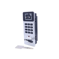 Cerradura Electrónica Inteligente para Gabinetes con Tres Métodos de Desbloqueo: Contraseña, Tarjeta y Llave, para Cajas de Distribución, Archivadores y Gabinetes de Almacenamiento