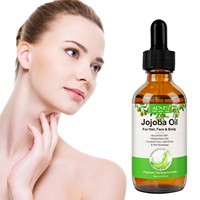 ALIVER Huile pour le corps, les mains et le visage, soin de la peau sain et en vrac, hydratant, huile de jojoba 100% pure biologique, huile essentielle pour la croissance des cheveux