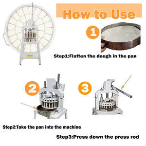 <span class=keywords><strong>Prix</strong></span> d'usine VNTKITCHEN Machine à diviser la pâte semi-automatique commerciale, arrondisseur, 36 pièces, coupe-pâte, boulangerie, diviseur de pâte haut de gamme - Product Image 3