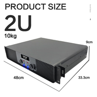 XP4500 amplificateur de puissance audio professionnel 2U amplificateur analogique stéréo 2 canaux pour les performances de la scène Dj