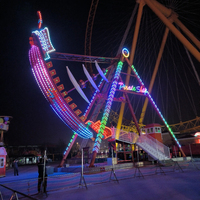 Manège Bateau Viking : Attraction Emotionnelle Bateau Pirate pour Parc d'Attractions Extérieur, Fête Foraine et Aire de Divertissement - À Vendre