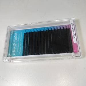 Vente en gros Plateau cils individuels Cils plats mats noirs foncés doux Cils plats elliptiques fabriqués au Viet Nam - Product Image 6