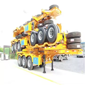 Semi-remorque châssis squelette en acier de 40 pieds avec capacité de charge de 40 000 tonnes à vendre - Product Image 2