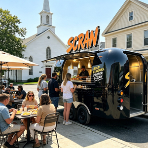 Nouvelle conception de remorque alimentaire vintage, tacos, barbecue, chariot <span class=keywords><strong>à</strong></span> popcorn, remorque <span class=keywords><strong>à</strong></span> frites, shawarma, camions de nourriture mobiles <span class=keywords><strong>à</strong></span> <span class=keywords><strong>vendre</strong></span> en Australie - Product Image 2