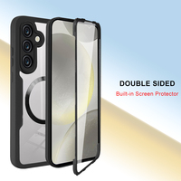Coque arrière pour Samsung S24 FE S23 Ultra S22 Plus S21 Flexible TPU 360 Protection complète de l'écran protecteur magnétique S24FE