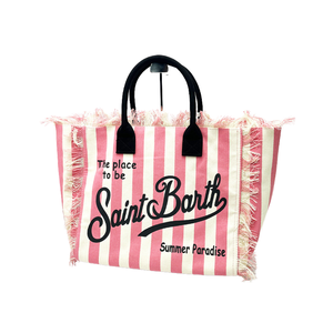 Bolsa de Lona Casual para Mujer, con Cierre de Cremallera, Capacidad de 20-35L, Estilo Europeo Americano, Bordado con Patrón de Letras - Product Image 1