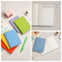 Source Factory A6 mini bolsillo portátil pequeño con bolígrafo Oficina PU cuero tapa blanda diario cuaderno caja de regalo conjunto para la escuela