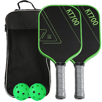 Raquette de pickleball Guanlin-25 FC KT700 en fibre de carbone synthétique, 16 mm, sans bordure, pour entraînement, haute qualité, divertissement en plein air, personnalisable