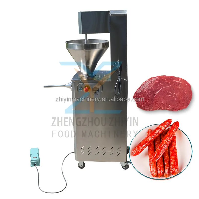 Ripieno di salsiccia industriale legatura riempimento riempitore prodotto a base di carne macchine automatiche per insaccatrice