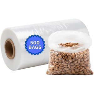 Plastic <b>Bags</b> On Roll 8x15 Inch 1.0 Mil Clear Food Grade Three Side <b>Seal</b> For Storage Packing Cooking - Product Image 1