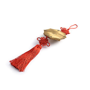 Pendentif en laiton de haute qualité avec nœud chinois, logo personnalisé, fourni directement par l'usine - Product Image 5