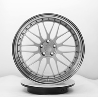 Nouvelles jantes en alliage d'aluminium forgé 6061 T6 Geruida, design maillé poli argenté, pressées 12000T, certifiées TUV/JWL/VIA S4-00040, 18-24 pouces