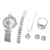 KUMO Ensemble d'accessoires de montre papillon pour femme, best-seller, vente en gros transfrontalière, 5 pièces, tendance, incrusté de diamants
