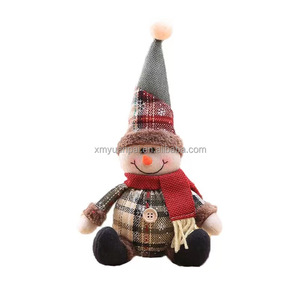Muñecos de Decoración Navideña Modernos y Ecológicos, Adornos Festivos de Peluche de Pie: Muñeco de Nieve, Reno, Papá Noel para Mesa y Chimenea - Product Image 3