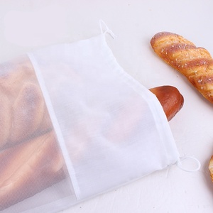 Bolsas de pan sin blanquear bolsas de pan reutilizable bolsa con cordón para pan Baguette y casero pan artesanal - Product Image 3