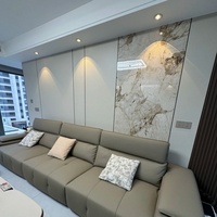 Meilleures ventes : Panneaux de revêtement mural 3D en placage de bois de bambou moderne, grain de bois, écologiques et économiques pour salon et cuisine