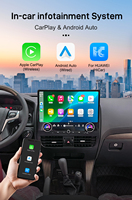Écran tactile de 16,8 pouces avec Qualcomm Snapdragon et Carplay, navigation GPS pour voiture Android pour Toyota Prado 120 Lexus GX470