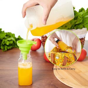 <span class=keywords><strong>475ml</strong></span> Pháp vuông nhựa nước trái cây chai lạnh-ép chai nước trái cây với trắng làm xáo trộn nắp bằng chứng - Product Image 4