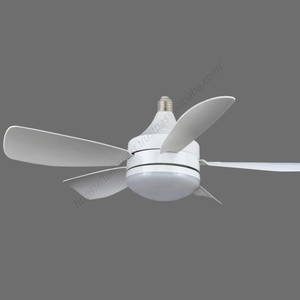 Ventilateur de plafond domestique en gros avec lumière, ventilateurs à visser E27, télécommande, LED silencieuse pour garage, luminosité 3000-6500K - Product Image 3