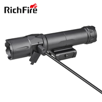 Lampe torche tactique en alliage d'aluminium, étanche IP67, 2500 lumens, rechargeable par USB-C, avec interrupteur à pression à distance amélioré, portée de 250 mètres