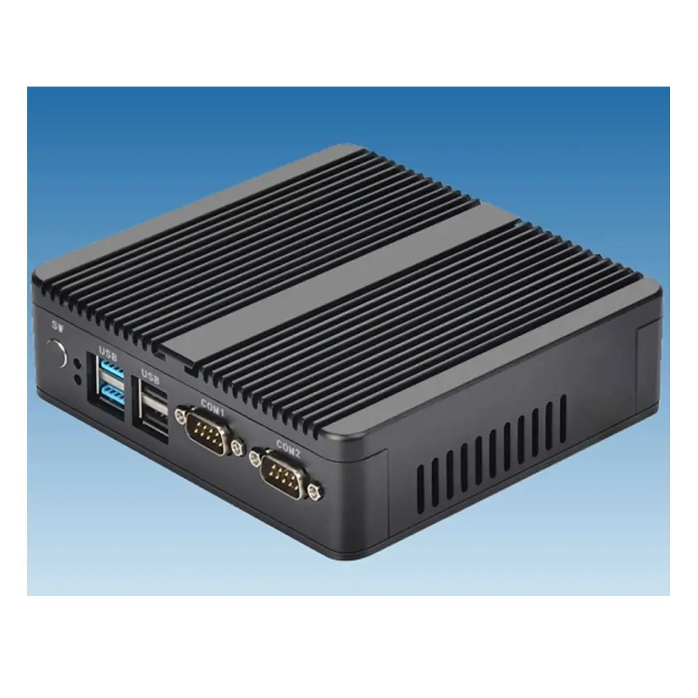 Doppia rete porta seriale N2840 win7/8/10 Linux J1900 mini pc Fanless Embedded computer industriali