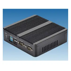Jaringan ganda port seri ganda N2840 win7/8/10 Linux J1900 mini PC komputer industri tertanam tanpa kipas