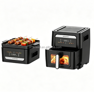 ANWELL Nouvelle Arrivée <span class=keywords><strong>Friteuse</strong></span> à Air Numérique 8,5 L avec Grille Amovible <span class=keywords><strong>2</strong></span>-en-1 et Grande Fenêtre de Visualisation, <span class=keywords><strong>Friteuse</strong></span> Électrique Sans Huile - Product Image 3