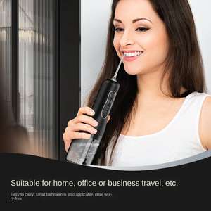 Flosser de agua eléctrico portátil Limpieza de dientes Múltiples boquillas y modos Lavado Ortodoncia Cuidado dental Irrigador bucal - Product Image 6