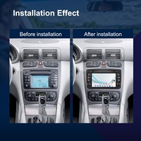 Radio Mobil Layar Sentuh 7.0 inci Untuk Mercedes Benz Plug And Play Carplay Bluetooth Navigasi Kamera Mundur Pemutar Terintegrasi