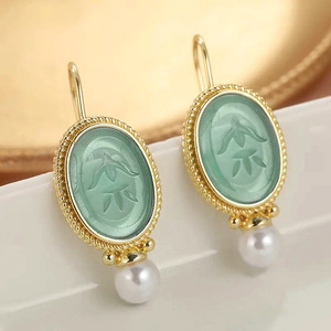 Eleganti Orecchini Pendenti con Perle Finte per Donne, Stile Foresta Fresca, Gioielli per Uso Quotidiano - Product Image 4