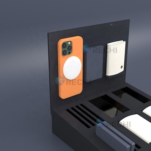 Rechi túi xách trong suốt nhiều lớp <span class=keywords><strong>PMMA</strong></span> màu đen Kính mắt đồ trang sức lưu trữ chủ thang Ví hiển thị giá - Product Image 6