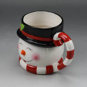 Personalizzato carino pupazzo di neve in ceramica di Capodanno regali da caffè tazza di buon natale per amici uomini e donne padre madre - Product Image 2