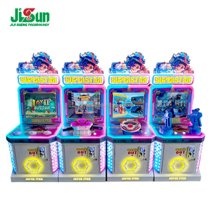 Machine de jeu d'arcade pour enfants : tir, course de motos en métal, écran LCD, fonctionnant à monnayeur - Product Image 1