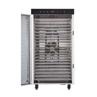Déshydrateur alimentaire 16 plateaux en acier inoxydable SUS 304, sécheur à air chaud commercial avec minuterie numérique, certifié CE, vente directe usine en gros
